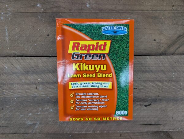 Rapid green kikuyu lawn seed blend